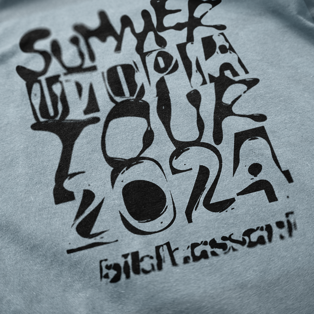 T-SHIRT SUMMER UTOPIA BLEU