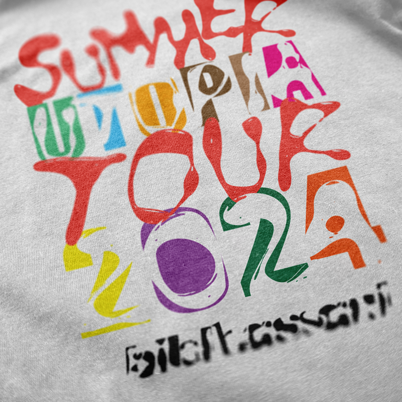 T-SHIRT SUMMER UTOPIA COLORFULL